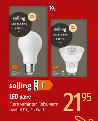 Føtex Led pære tilbud