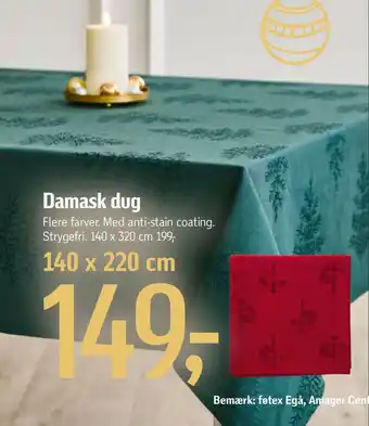 Føtex Damask dug tilbud