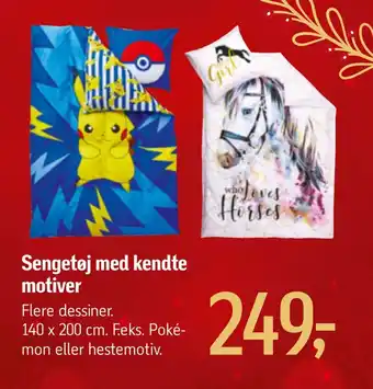 Sengetøj med kendte motiver