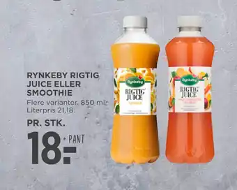 MENY Rynkeby rigtig juice eller smoothie tilbud