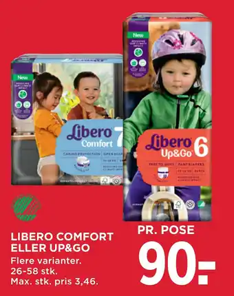 MENY Libero comfort eller up&go tilbud