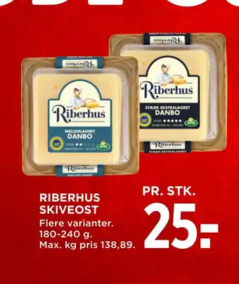 MENY Riberhus skiveost tilbud