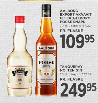 MENY Aalborg export akvavit eller aalborg porse snaps tilbud