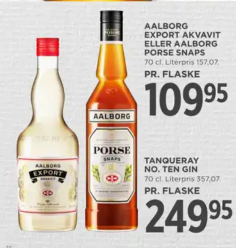 MENY Aalborg export akvavit eller aalborg porse snaps tilbud