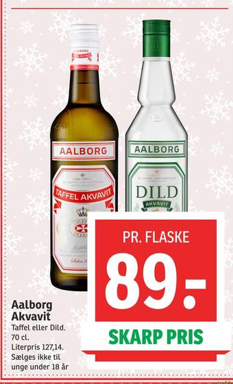 SPAR Aalborg akvavit tilbud