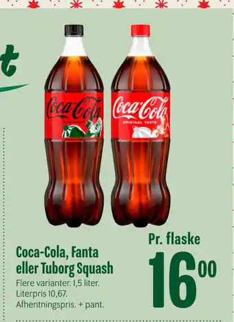 Min Købmand Coca-cola, fanta eller tuborg squash tilbud