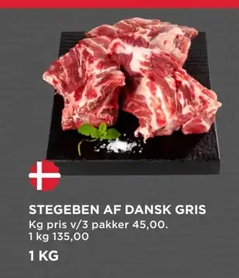 MENY Stegeben af dansk gris tilbud