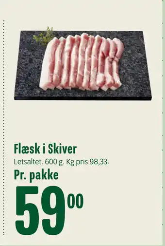 Min Købmand Flæsk i skiver tilbud