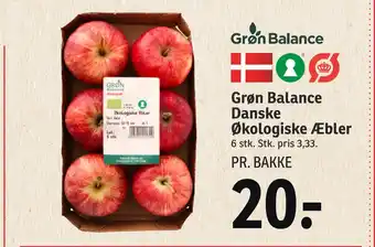 SPAR Grøn balance danske økologiske æbler tilbud