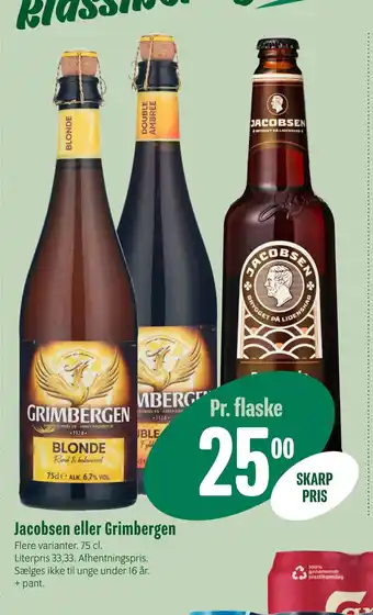 Min Købmand Jacobsen eller grimbergen tilbud