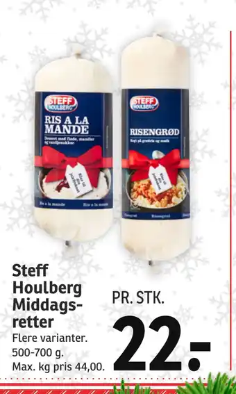 SPAR Steff houlberg middagsretter tilbud