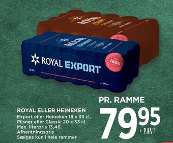 MENY Royal eller heineken tilbud