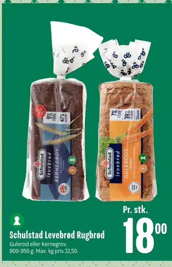 Min Købmand Schulstad levebrød rugbrød tilbud