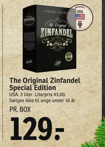 SPAR The original zinfandel special edition tilbud
