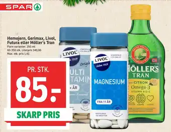 Hemojern, gerimax, livol, futura eller möller's tran
