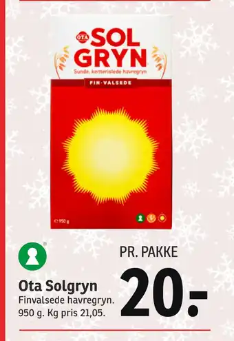SPAR Ota solgryn tilbud