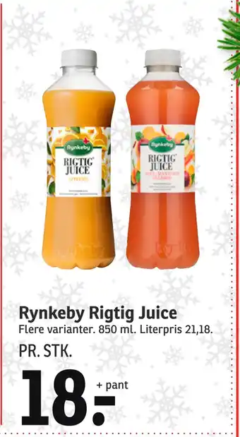 SPAR Rynkeby rigtig juice tilbud