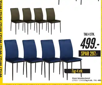 My Home Dixon spisebordsstol tilbud