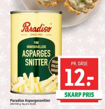SPAR Paradiso aspargessnitter tilbud