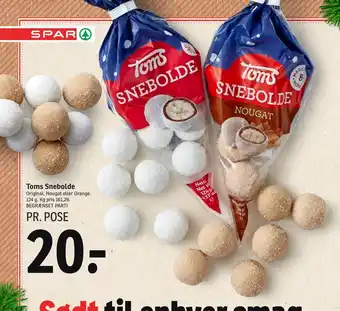 SPAR Toms snebolde tilbud