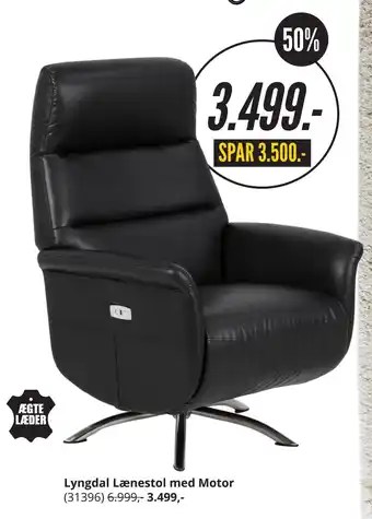 My Home Lyngdal lænestol med motor tilbud