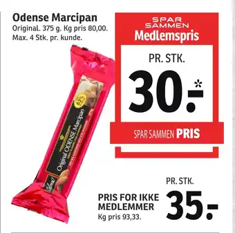 SPAR Odense marcipan tilbud