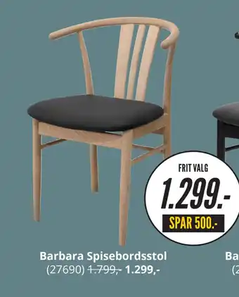 My Home Barbara spisebordsstol tilbud