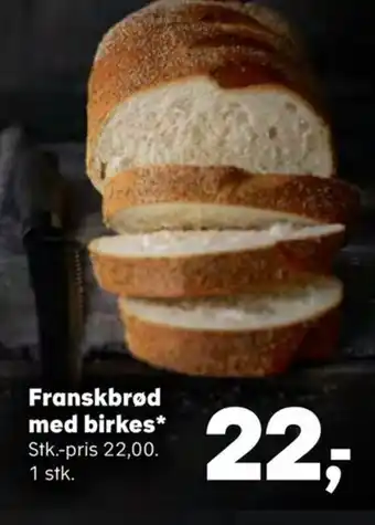 SuperBrugsen Franskbrød med birkes tilbud