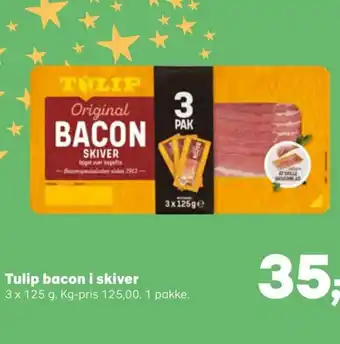 SuperBrugsen Tulip bacon i skiver tilbud