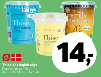 SuperBrugsen Thise økologisk skyr tilbud