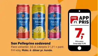 SuperBrugsen San Pellegrino sodavand tilbud