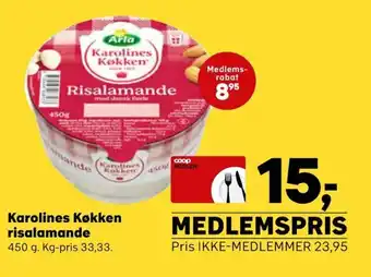 SuperBrugsen Karolines Køkken risalamande tilbud