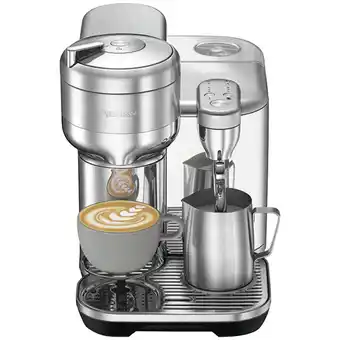 Elgiganten Nespresso vertuo creatista kapselmaskine fra sage (rustfri stål) tilbud