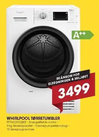 Punkt1 Whirlpool tørretumbler tilbud