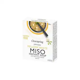 Clearspring, instant miso soup mellow white m. tofu, 40 g