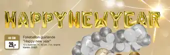 Harald Nyborg Folieballon guirlande happy new year tilbud