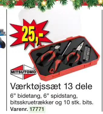 Harald Nyborg Værktøjssæt 13 dele tilbud