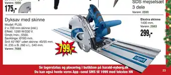Dyksav med skinne