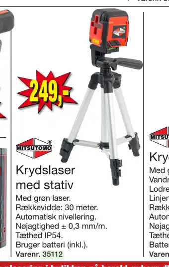 Harald Nyborg Krydslaser med stativ tilbud