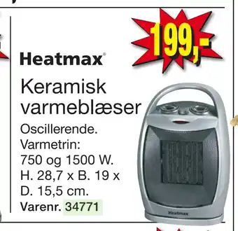 Harald Nyborg Keramisk varmeblæser tilbud