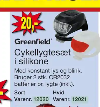 Harald Nyborg Cykellygtesæt i silikone tilbud