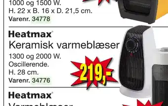 Harald Nyborg Keramisk varmeblæser tilbud