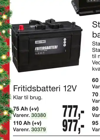 Harald Nyborg Fritidsbatteri 12v tilbud