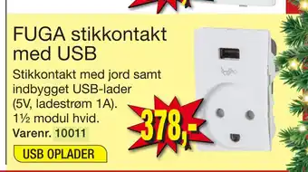 Harald Nyborg Fuga stikkontakt med usb tilbud