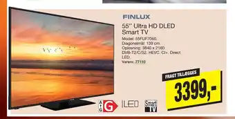 Harald Nyborg Finlux 55'' ultra hd dled smart tv tilbud