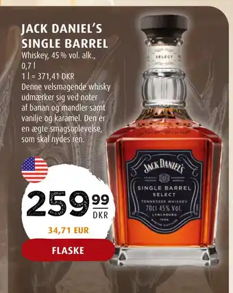 Scandinavian Park Jack daniel's single barrel tilbud