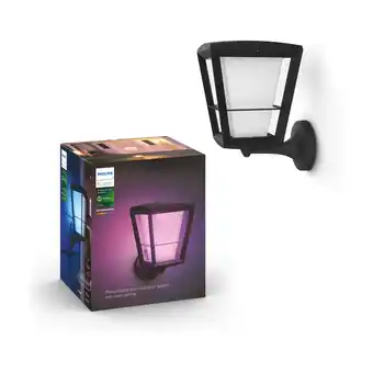 Punkt1 Philips hue wca econic væglampe udendørs sort 230v tilbud