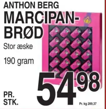 ABC Lavpris ANTHON BERG MARCIPAN- BRØD tilbud