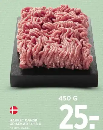 MENY HAKKET DANSK GRISEKØD 14-18 % tilbud