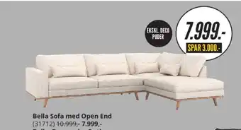 Bella Sofa med Open End